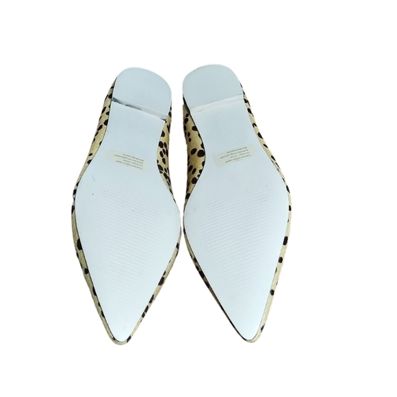 Callisto Leopard Calf Hair Rian Pointed Toe Flats Sz 7 - Picture 6 of 6